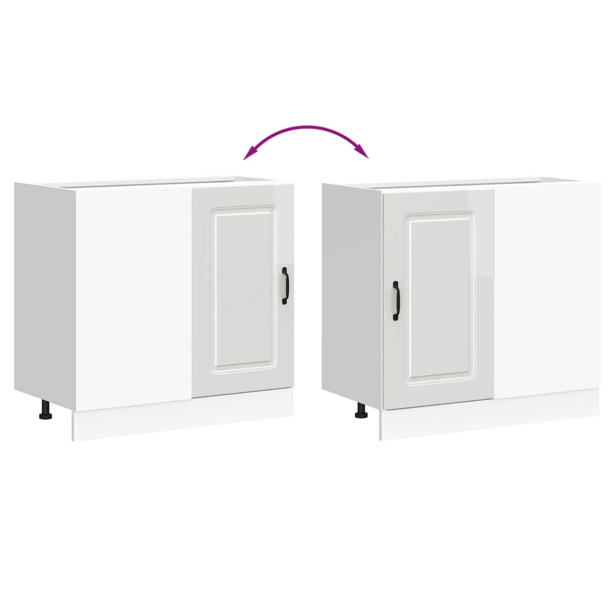High Gloss White Kitchen Cabinet