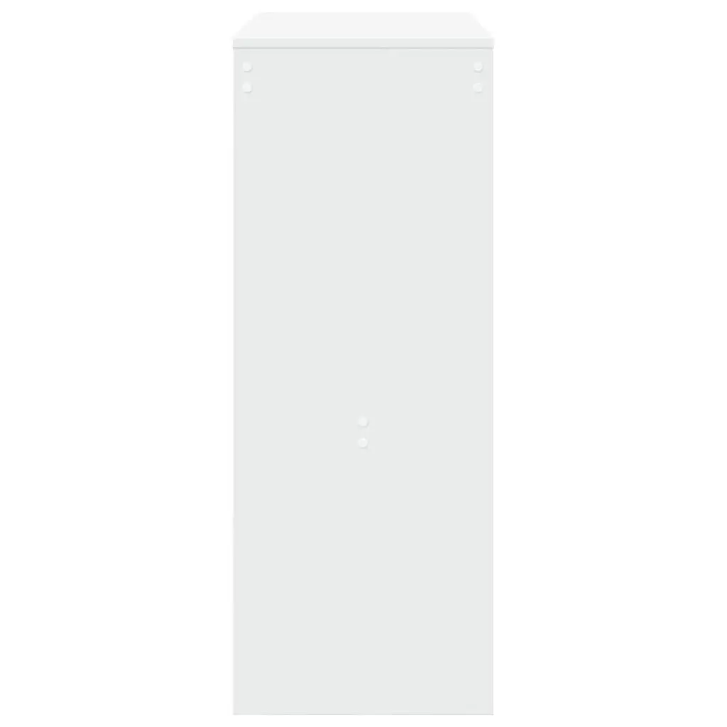 Bar Table with Storage Shelves Kitchen Dining White High Counter Pub Tall