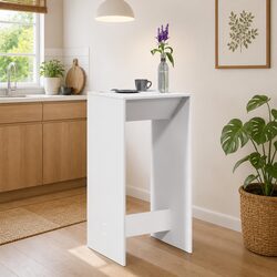 Specifications for White Bar Table: 51 x 50 x 103.5 cm
