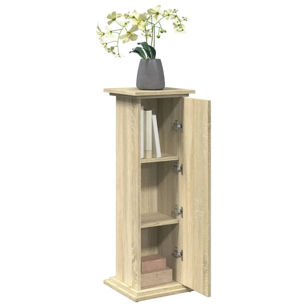 Brown Engineered Wood Display Stand
