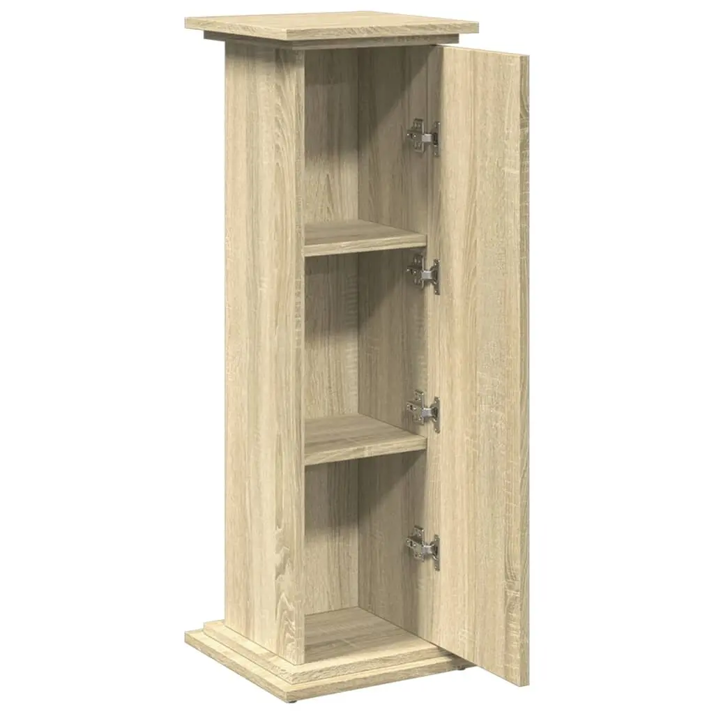 Brown Engineered Wood Display Stand