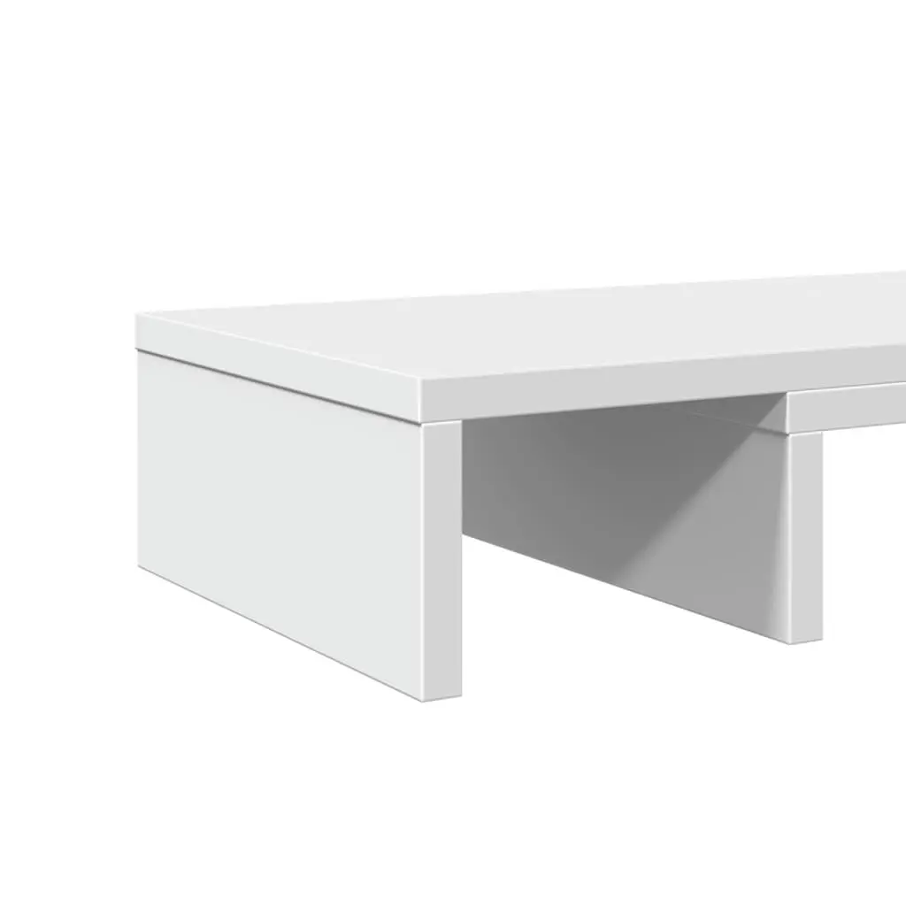 White Adjustable Monitor Stand Riser