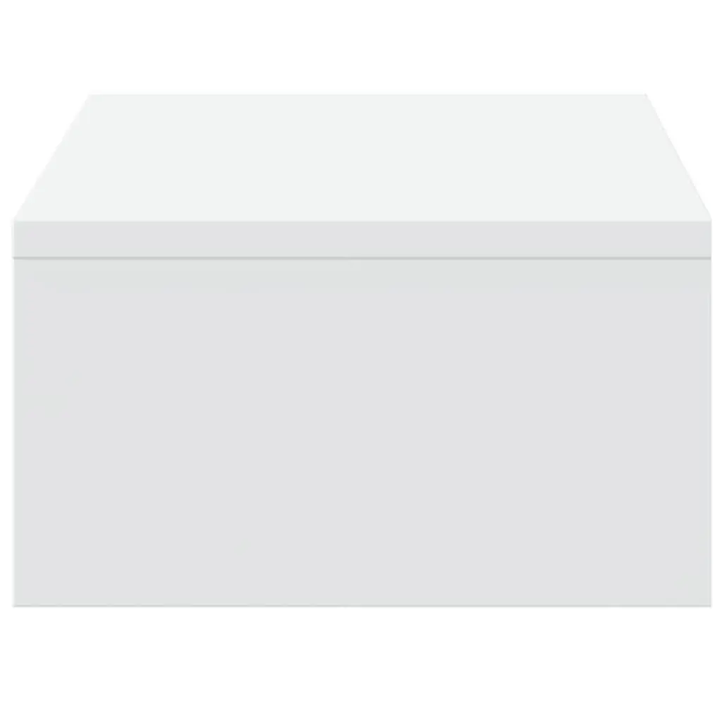 Monitor Stand with Drawers White 50x27x15 cm Engineered Wood Desktop Riser