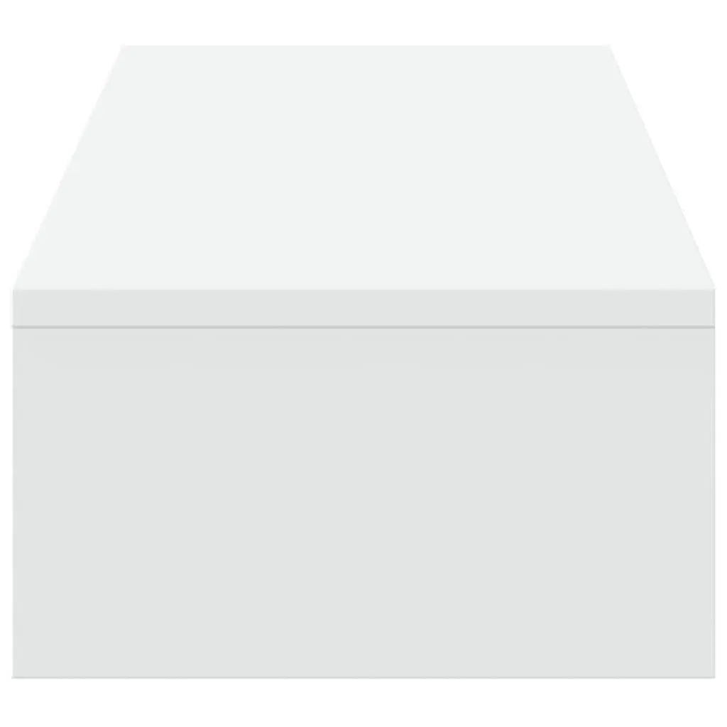 Monitor Stand for Workspace with 2 Drawers White Engineered Wood 100 x 27 x 15 cm
