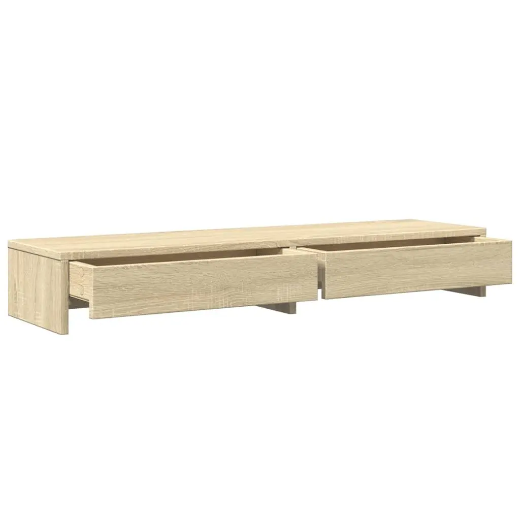Brown Engineered Wood Monitor Stand