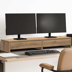 Monitor Stand Specs: 100 x 27 x 15 cm, 2 Drawers