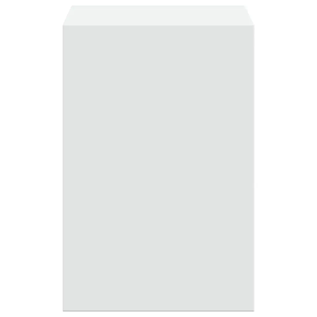 Monitor Stand with Desk Organiser for Office White Engineered Wood