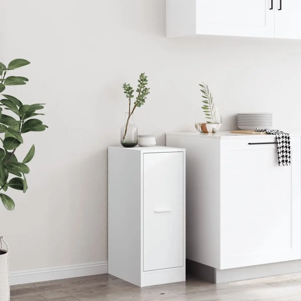 Apothecary Storage Cabinet White 30x41x77.5 cm Engineered Wood Organizer for Home Office Kitchen Living Room Bedroom