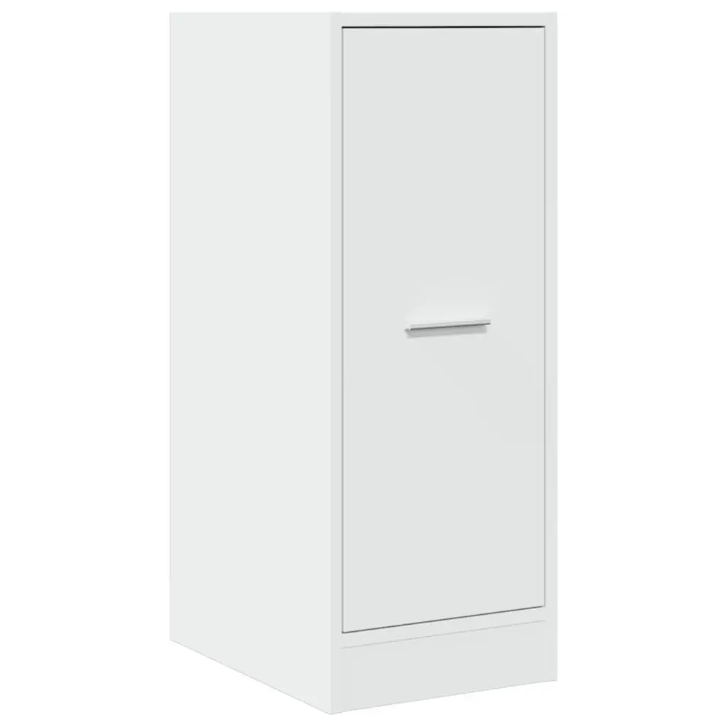 Apothecary Storage Cabinet White 30x41x77.5 cm Engineered Wood Organizer for Home Office Kitchen Living Room Bedroom