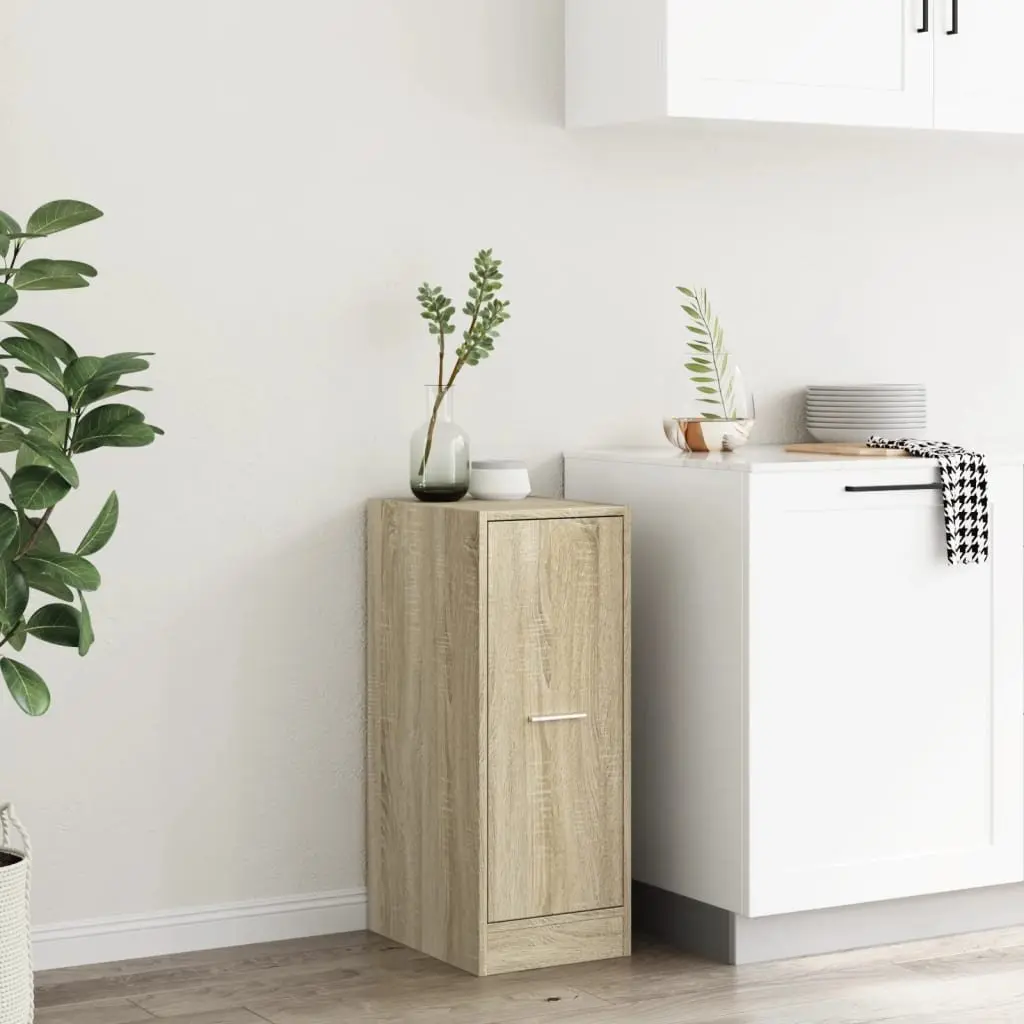 Apothecary Cabinet Storage Chest for Home and Office Sonoma Oak Engineered Wood 30 x 41 x 77.5 cm