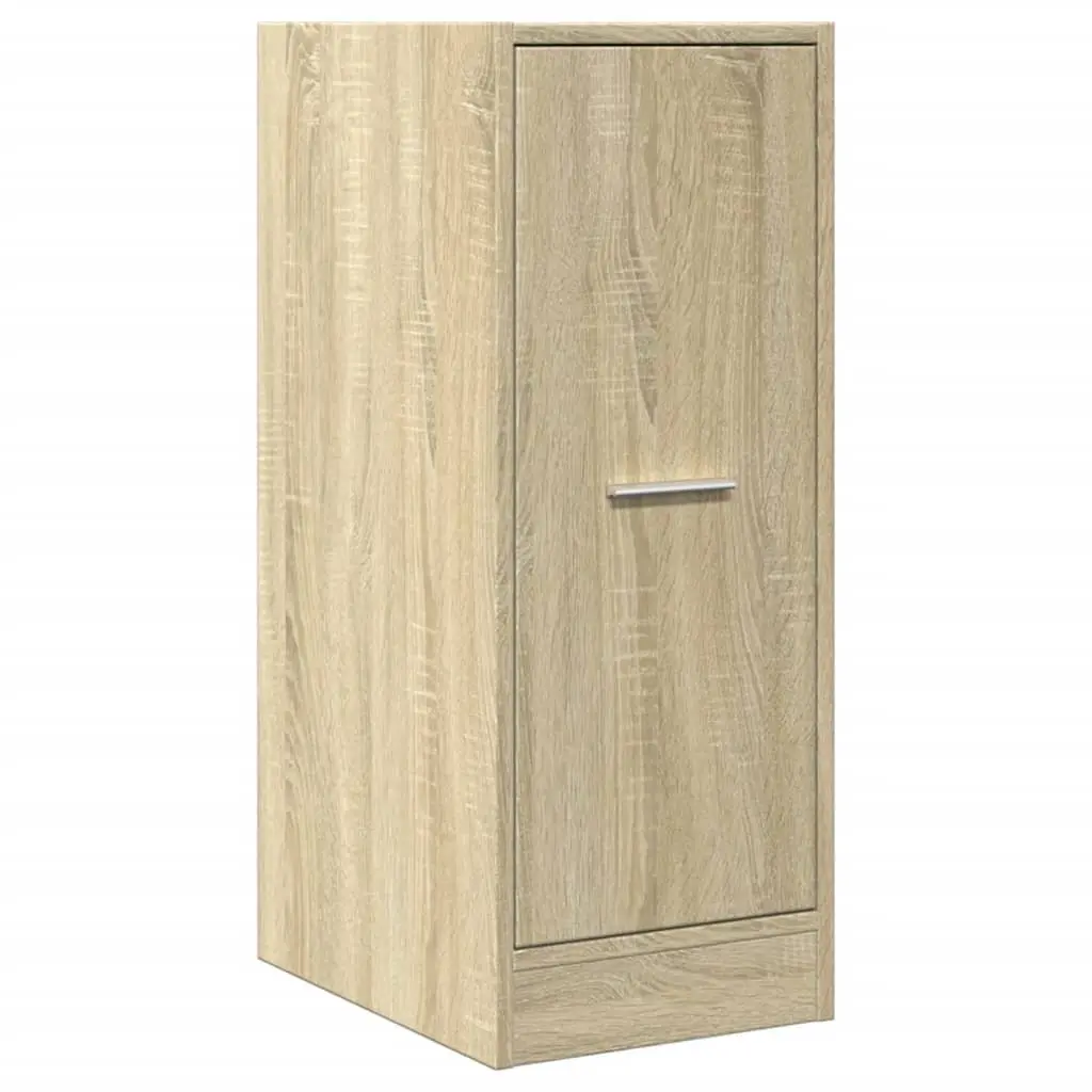 Apothecary Cabinet Storage Chest for Home and Office Sonoma Oak Engineered Wood 30 x 41 x 77.5 cm