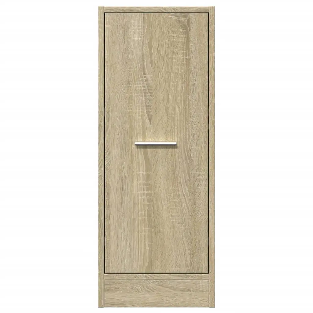 Apothecary Cabinet Storage Chest for Home and Office Sonoma Oak Engineered Wood 30 x 41 x 77.5 cm