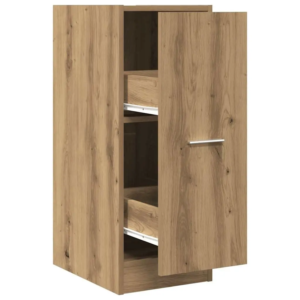 Apothecary Storage Cabinet for Home or Office Brown Engineered Wood 30 x 41 x 77.5 cm