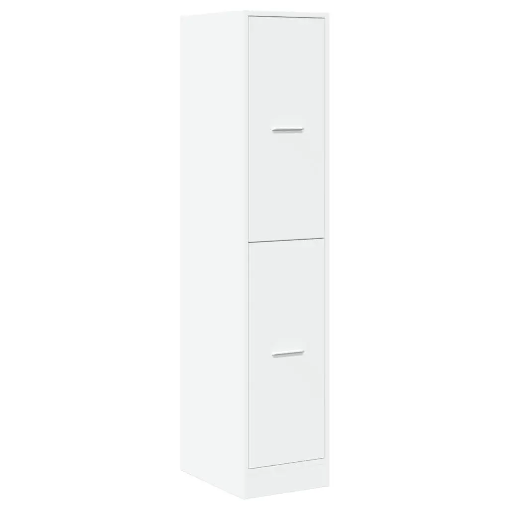 Apothecary Cabinet White Storage Furniture 30x41x144.5 cm