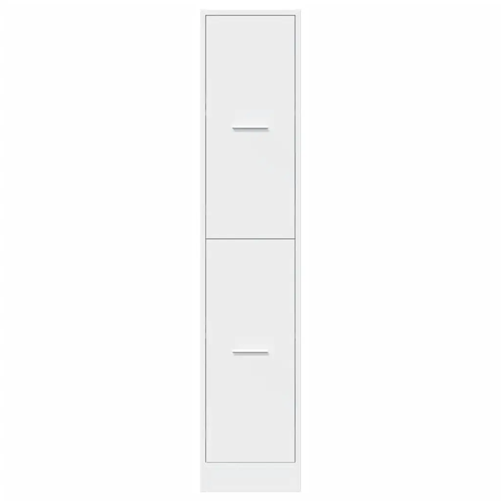 Apothecary Cabinet White Storage Furniture 30x41x144.5 cm