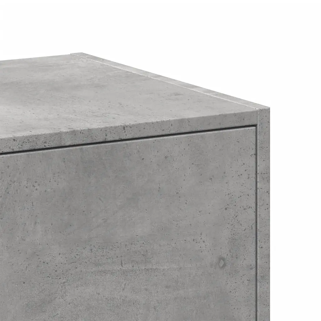 Apothecary Storage Cabinet Grey Engineered Wood Sideboard Drawer Organizer