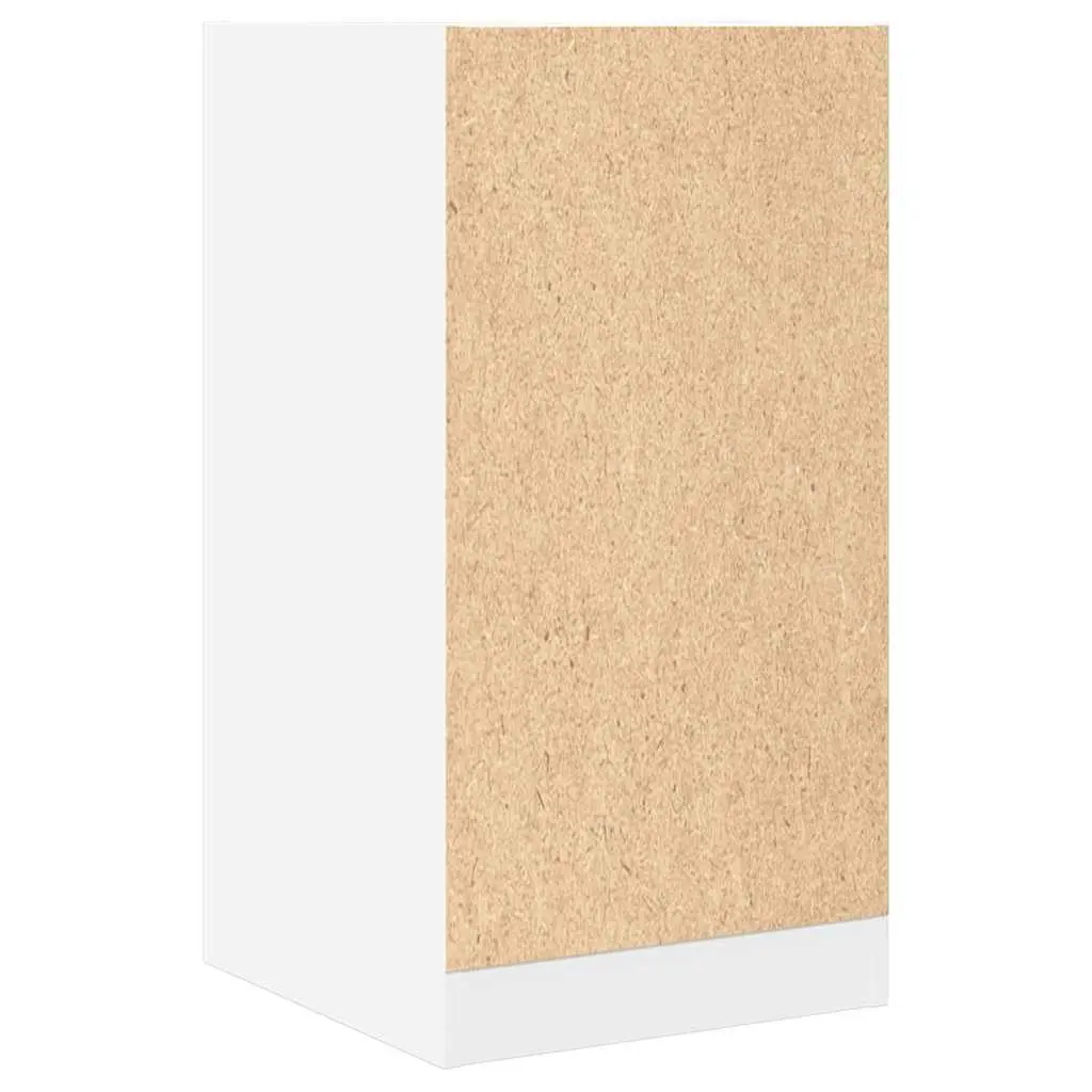 Apothecary Cabinet White Storage Chest Engineered Wood Bedroom 40 x 41 x 77.5 cm