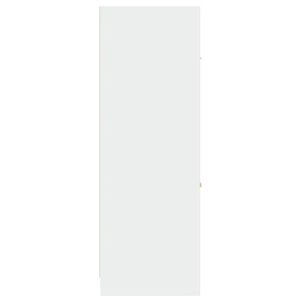 Apothecary Storage Cabinet White 40x41x118cm Engineered Wood Organiser Drawers for Home and Office
