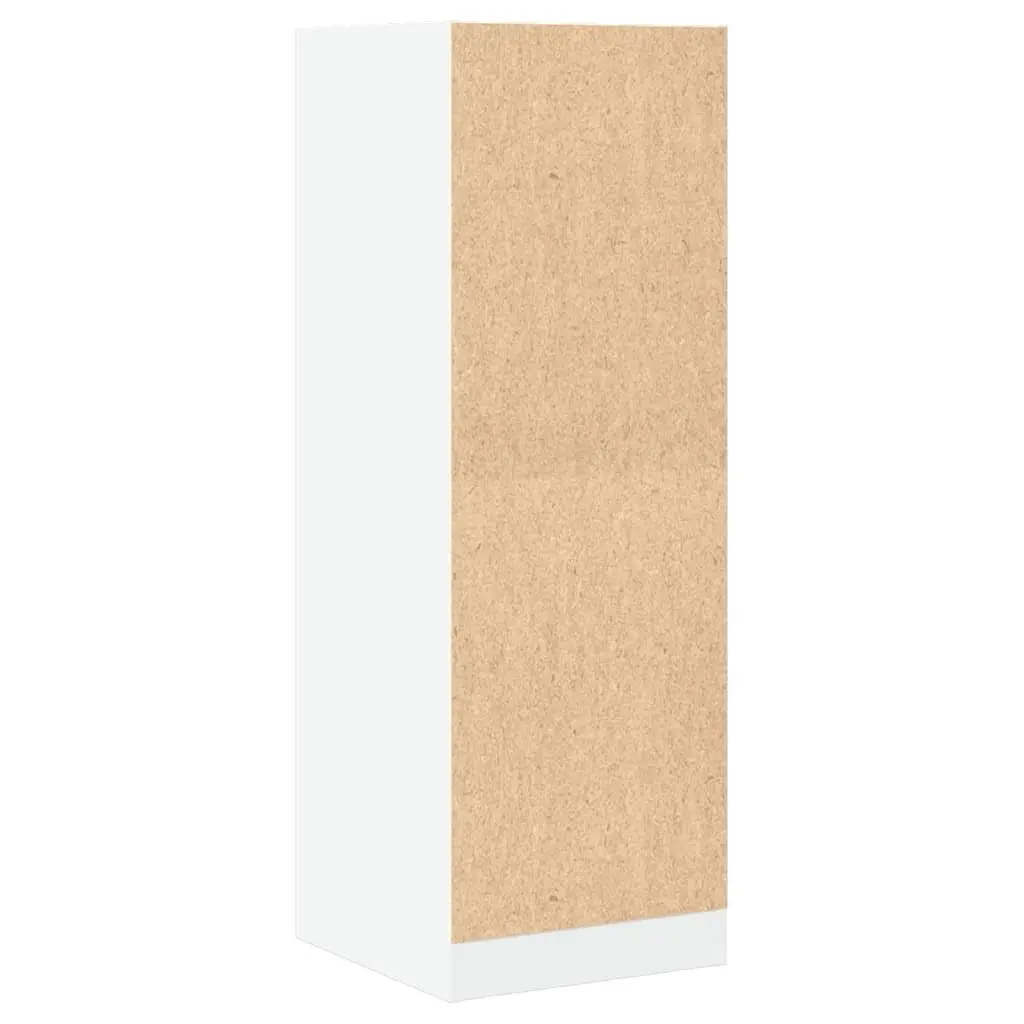 Apothecary Storage Cabinet White 40x41x118cm Engineered Wood Organiser Drawers for Home and Office