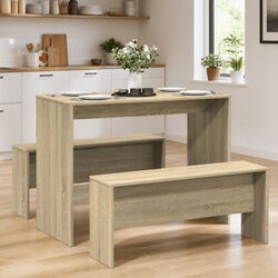 3-Piece Dining Table and Bench Specifications