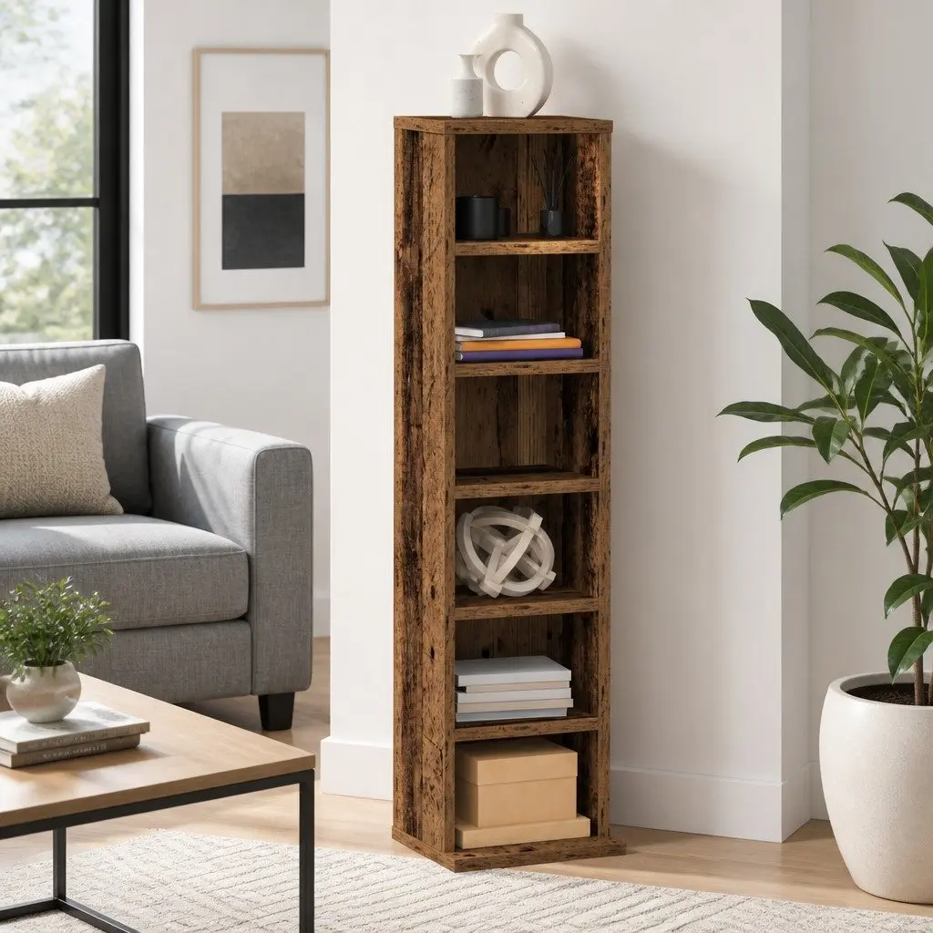 CD Storage Cabinet in Brown