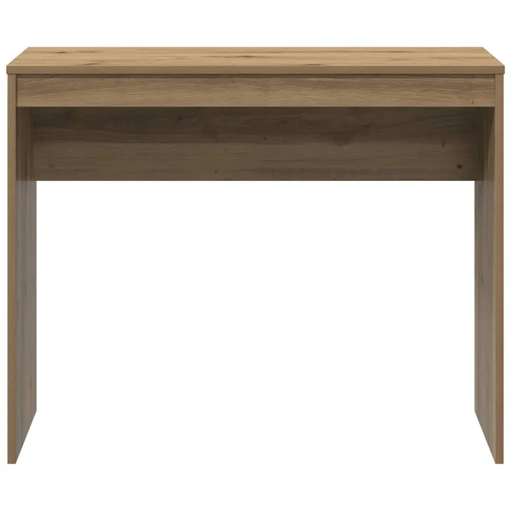 Artisan Oak Engineered Wood Desk 90x40x72cm Office Workstation Brown