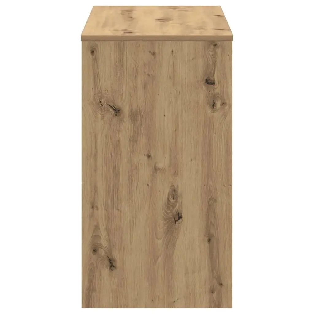 Artisan Oak Engineered Wood Desk 90x40x72cm Office Workstation Brown