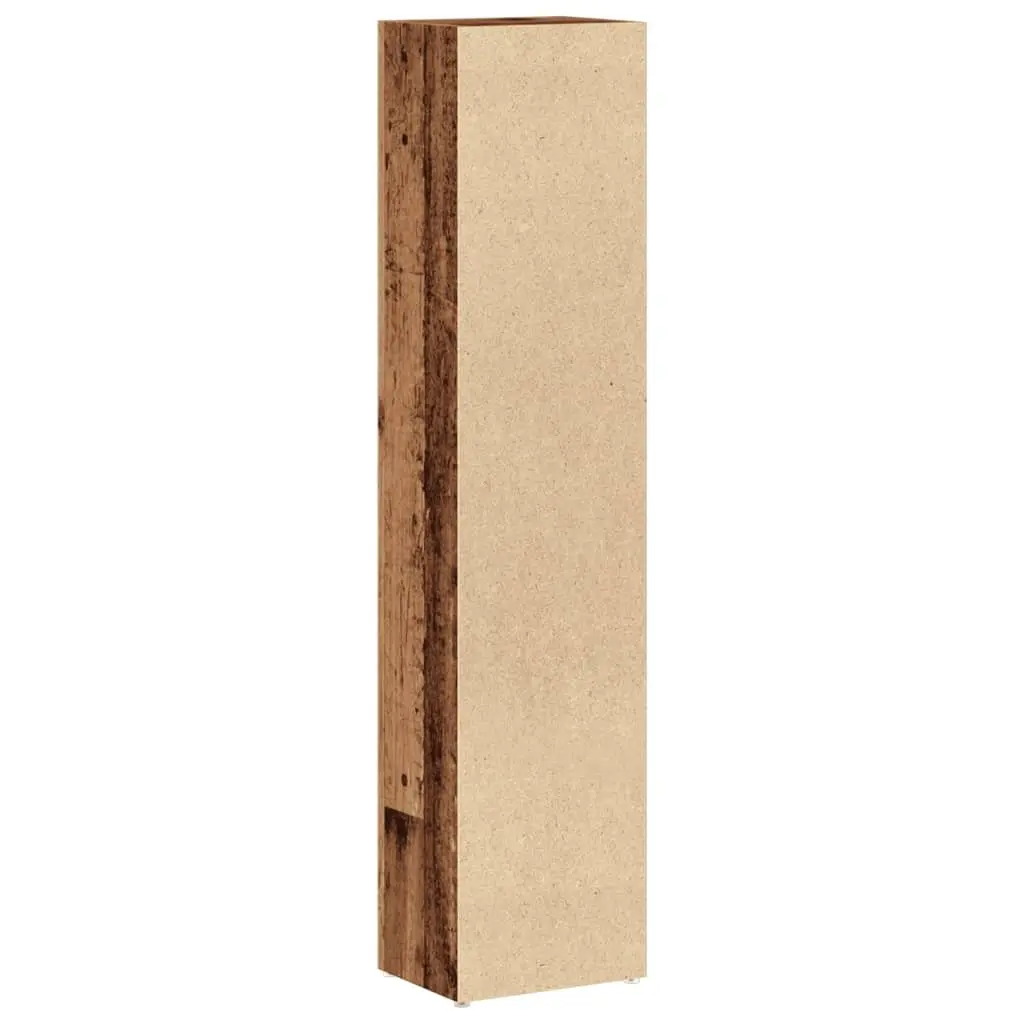 Brown Engineered Wood CD Storage Cabinets 2 Pack