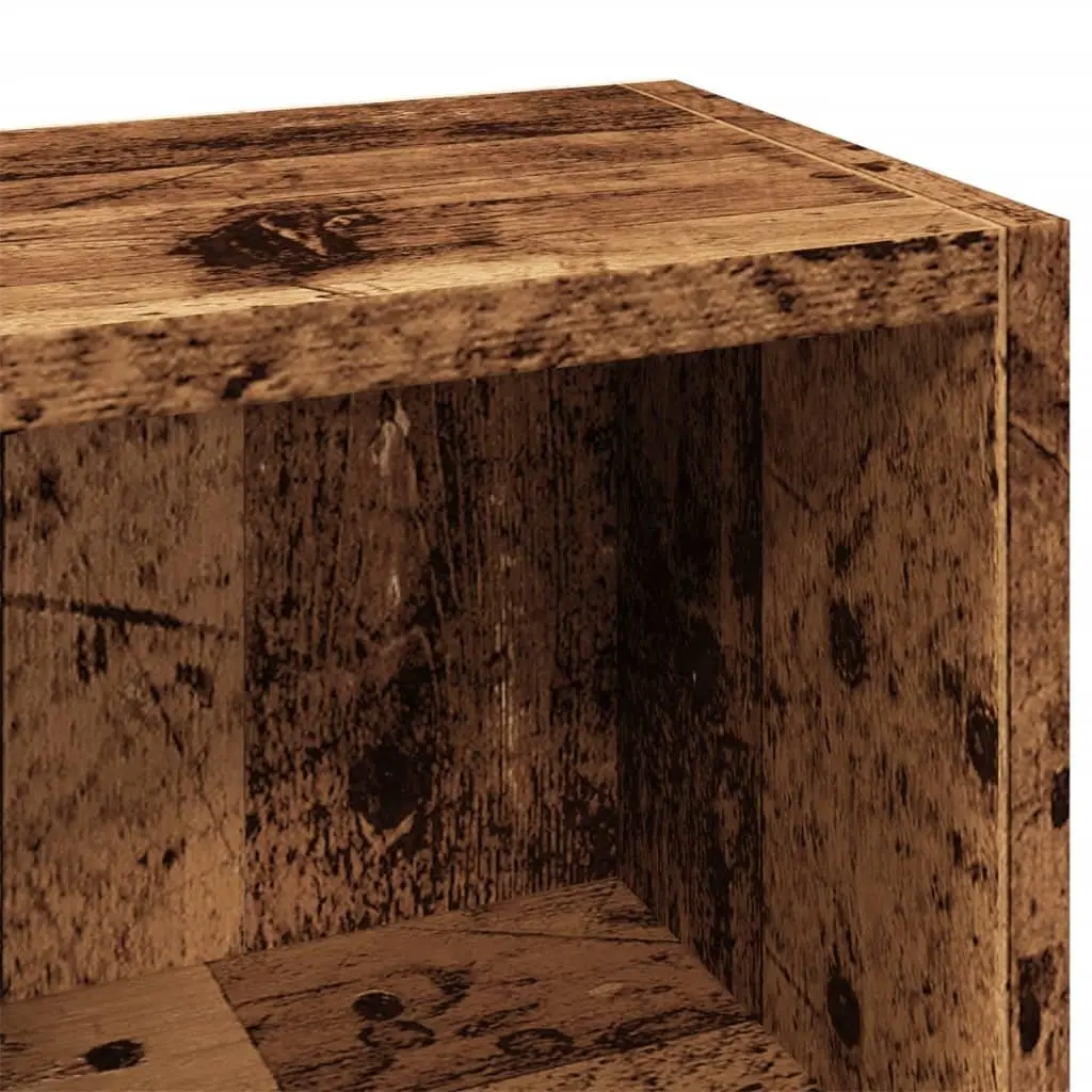 Brown Engineered Wood CD Storage Cabinets 2 Pack