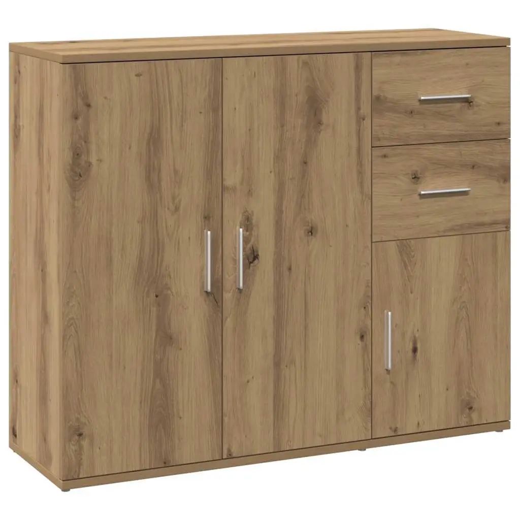 Sideboard Brown Engineered Wood Cabinet Storage Buffet Furniture Home Dining 91L x 29.5W x 75H cm