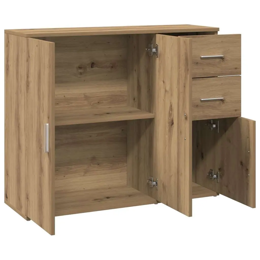 Sideboard Brown Engineered Wood Cabinet Storage Buffet Furniture Home Dining 91L x 29.5W x 75H cm