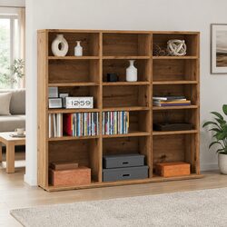 CD Cabinet Specifications: 100 x 23 x 89.5 cm, Engineered Wood