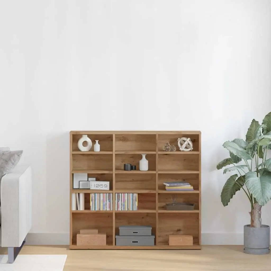 CD Cabinet Media Storage for Bedroom Office Study Living Room Brown