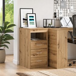 Storage Cabinet Details: Engineered Wood, 40W x 50D x 76H cm, Brown