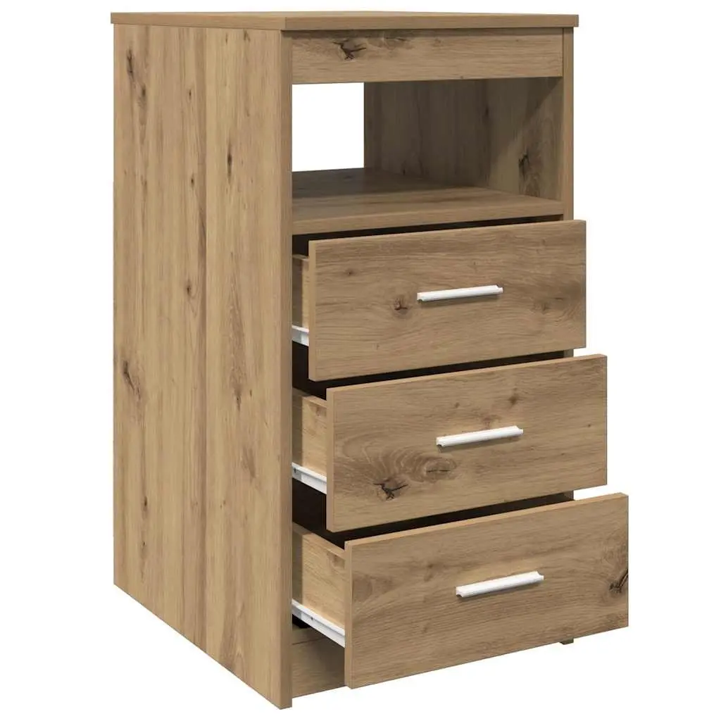 Engineered Wood Storage Cabinet for Home Organising Brown 40x50x76cm