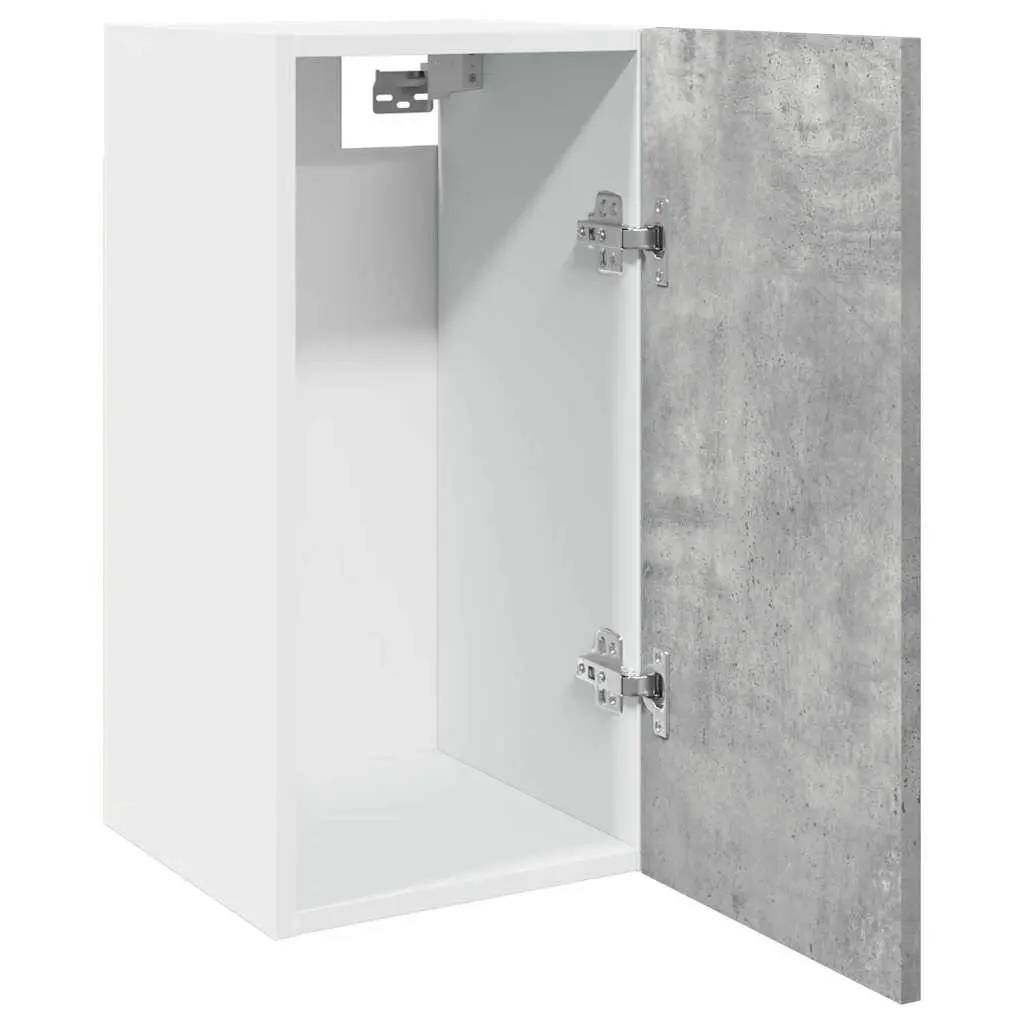 Hanging Kitchen Cabinet Wall-Mounted Storage Grey Engineered Wood 30x31x60cm
