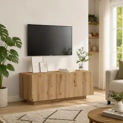 Brown Engineered Wood Media Unit 100x35x40 cm