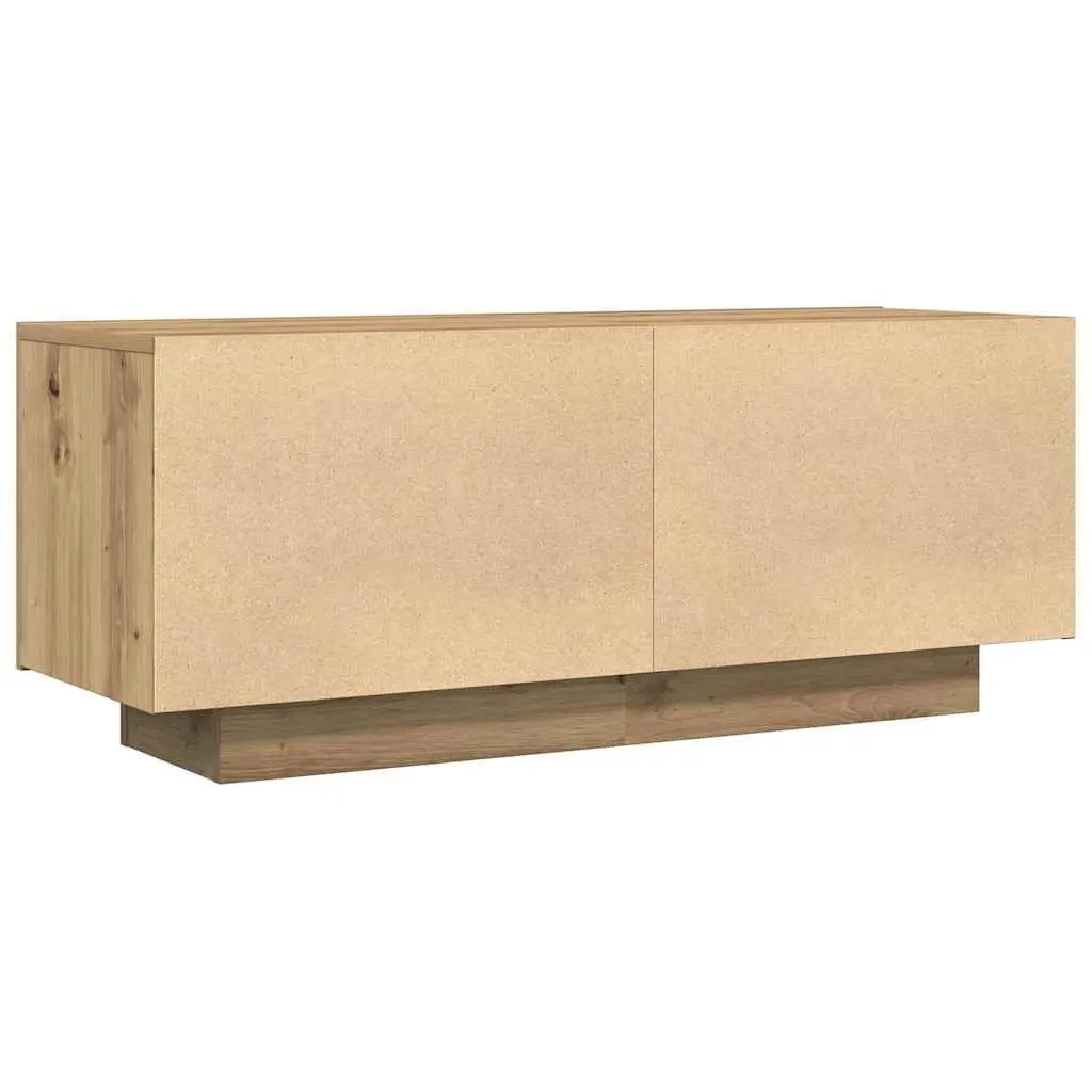 Brown Engineered Wood Media Unit 100x35x40 cm