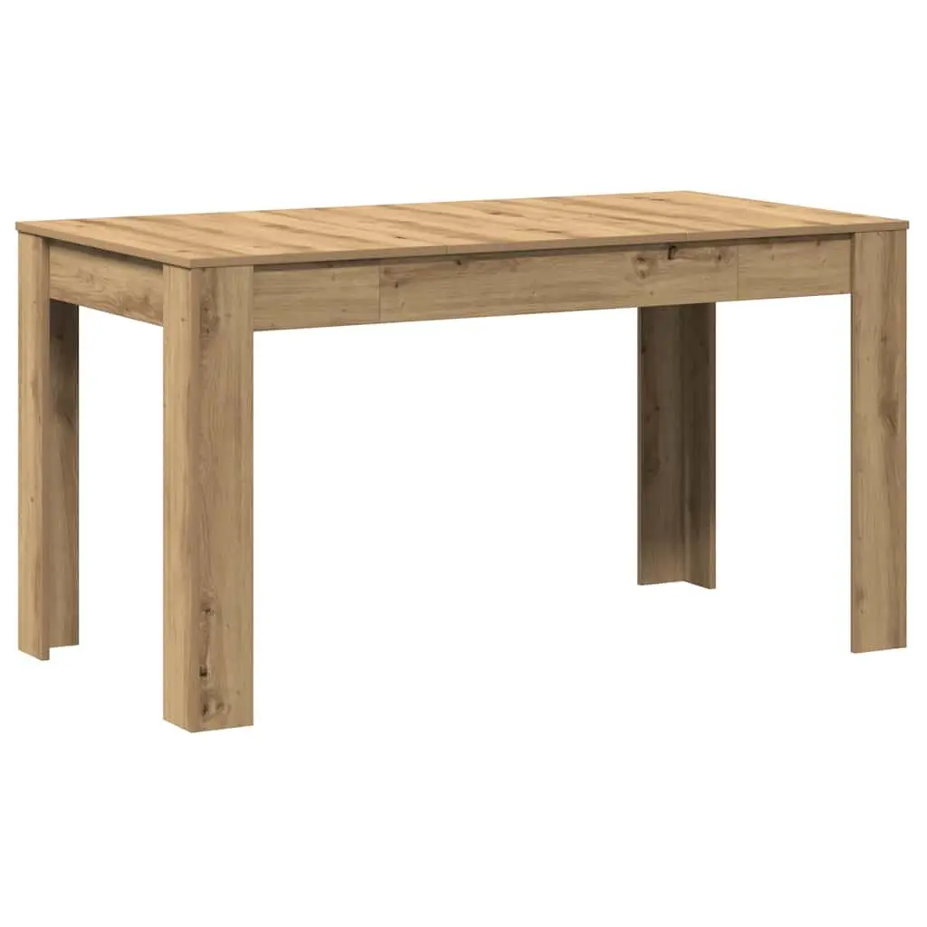 Dining Table Kitchen Breakfast Brown Engineered Wood 140 x 74.5 x 76 cm