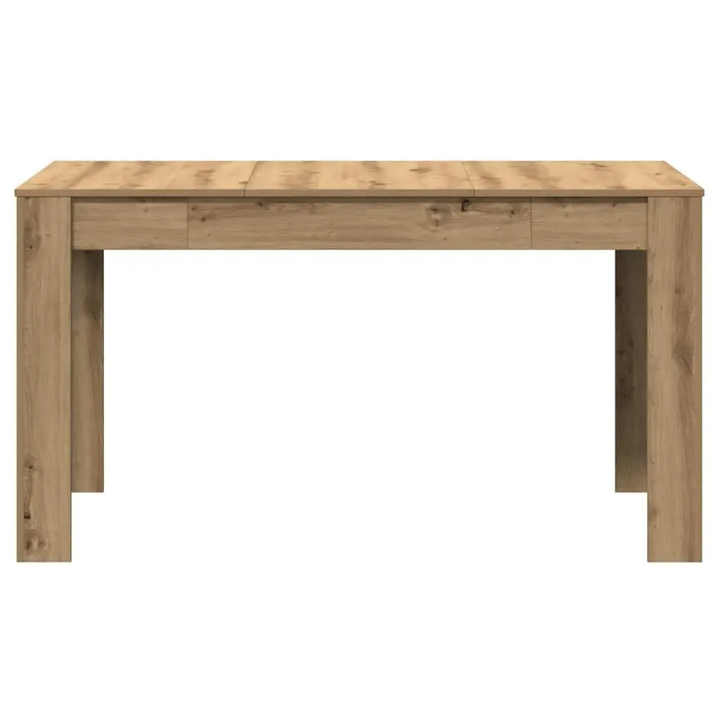 Dining Table Kitchen Breakfast Brown Engineered Wood 140 x 74.5 x 76 cm