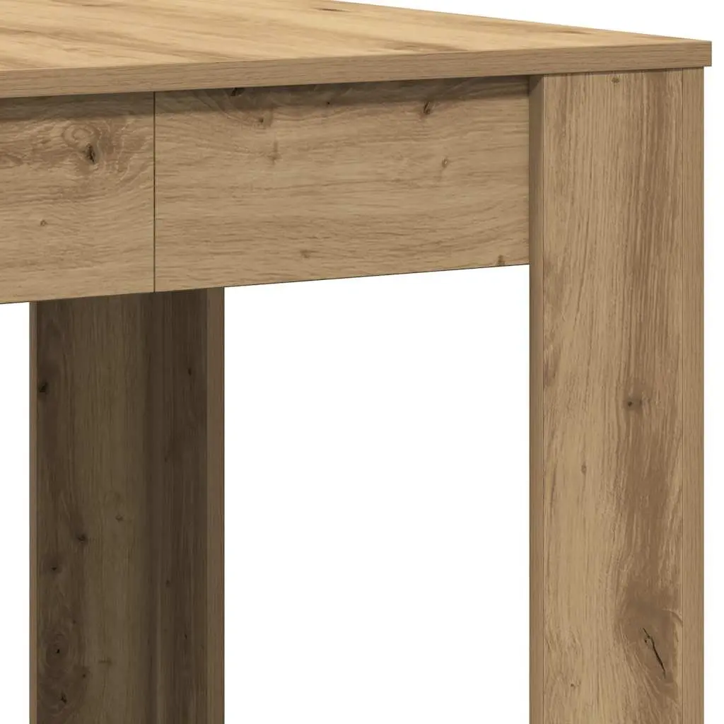 Dining Table Kitchen Breakfast Brown Engineered Wood 140 x 74.5 x 76 cm