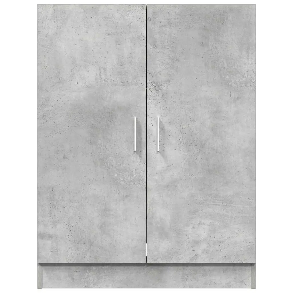 Washing Machine Cabinet Bathroom Laundry Storage Concrete Grey 2 Door Cupboard