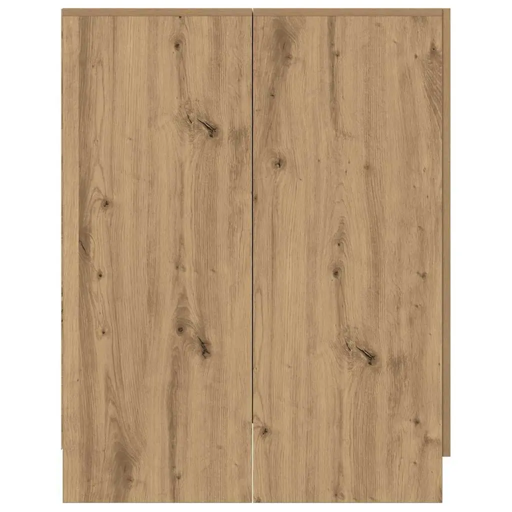 Washing Machine Cabinet Artisan Oak Bathroom Storage Cupboard 2 Door