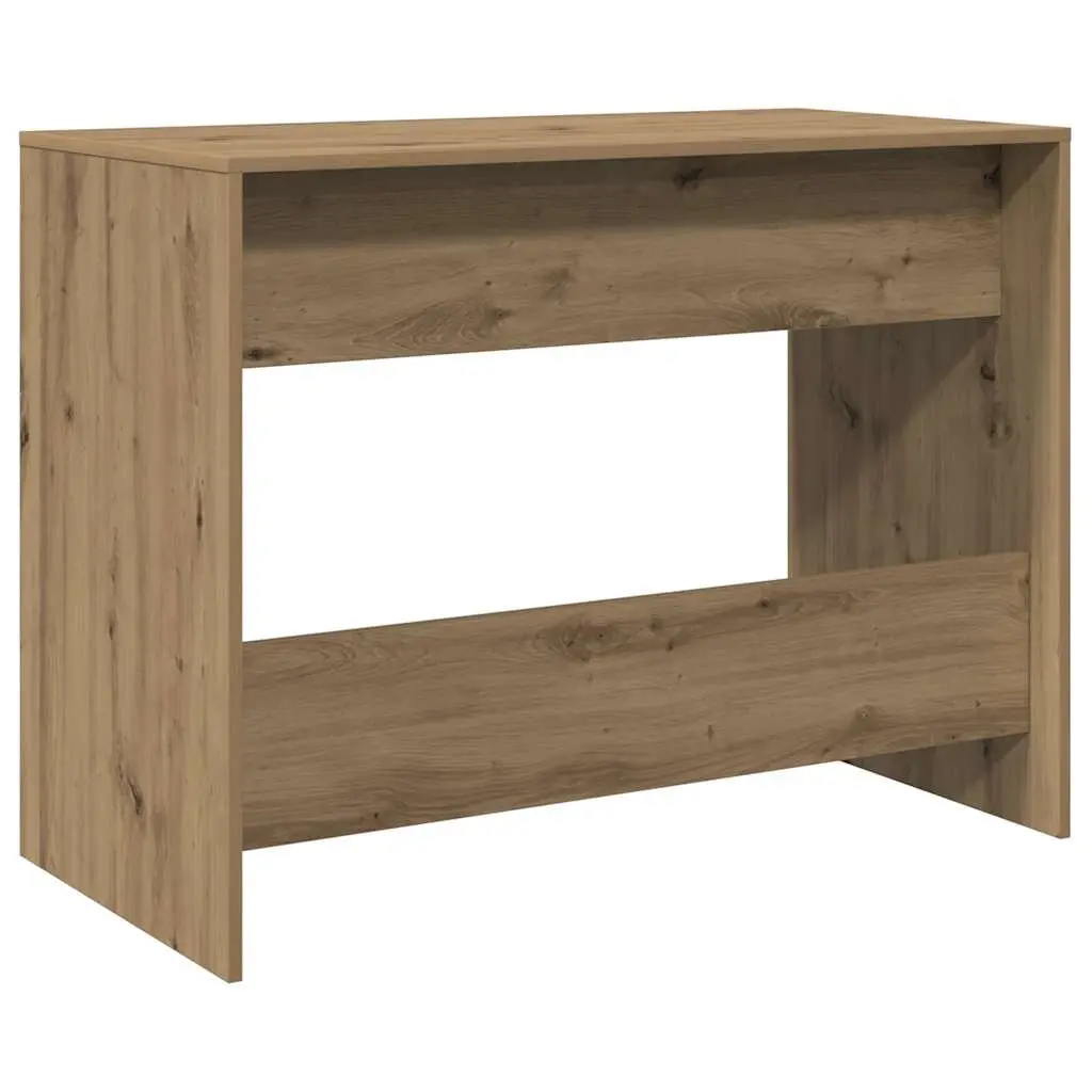 Engineered Wood Office Desk with 2 Drawers Brown Artisan Oak 101x50x76.5cm