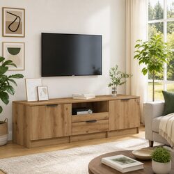 Specifications of the Brown Engineered Wood TV Cabinet 140x35x40cm