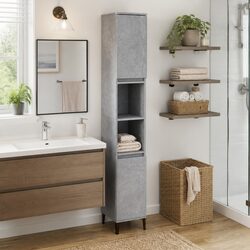 Specifications of Grey Bathroom Cabinet 30x30x190cm