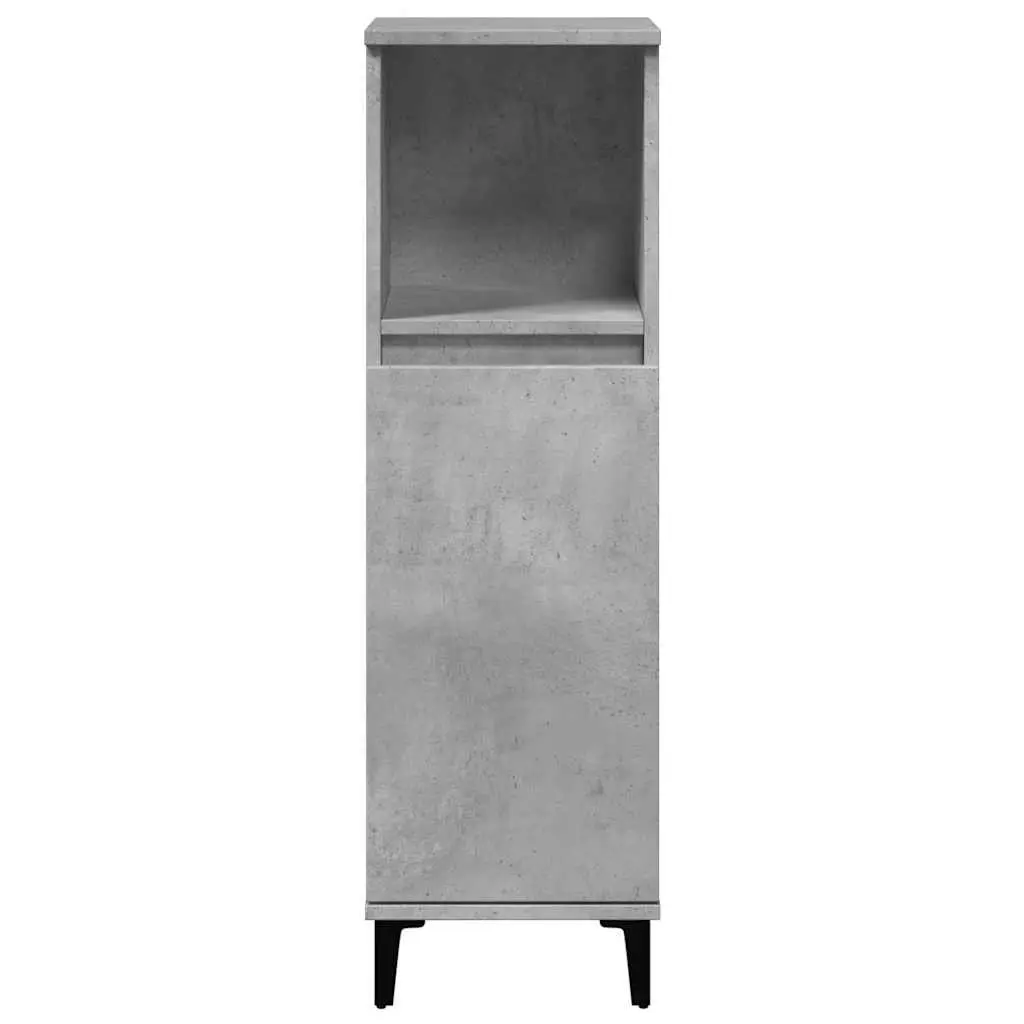 Bathroom Vanity Cabinet Grey 30x30x100 cm, Engineered Wood