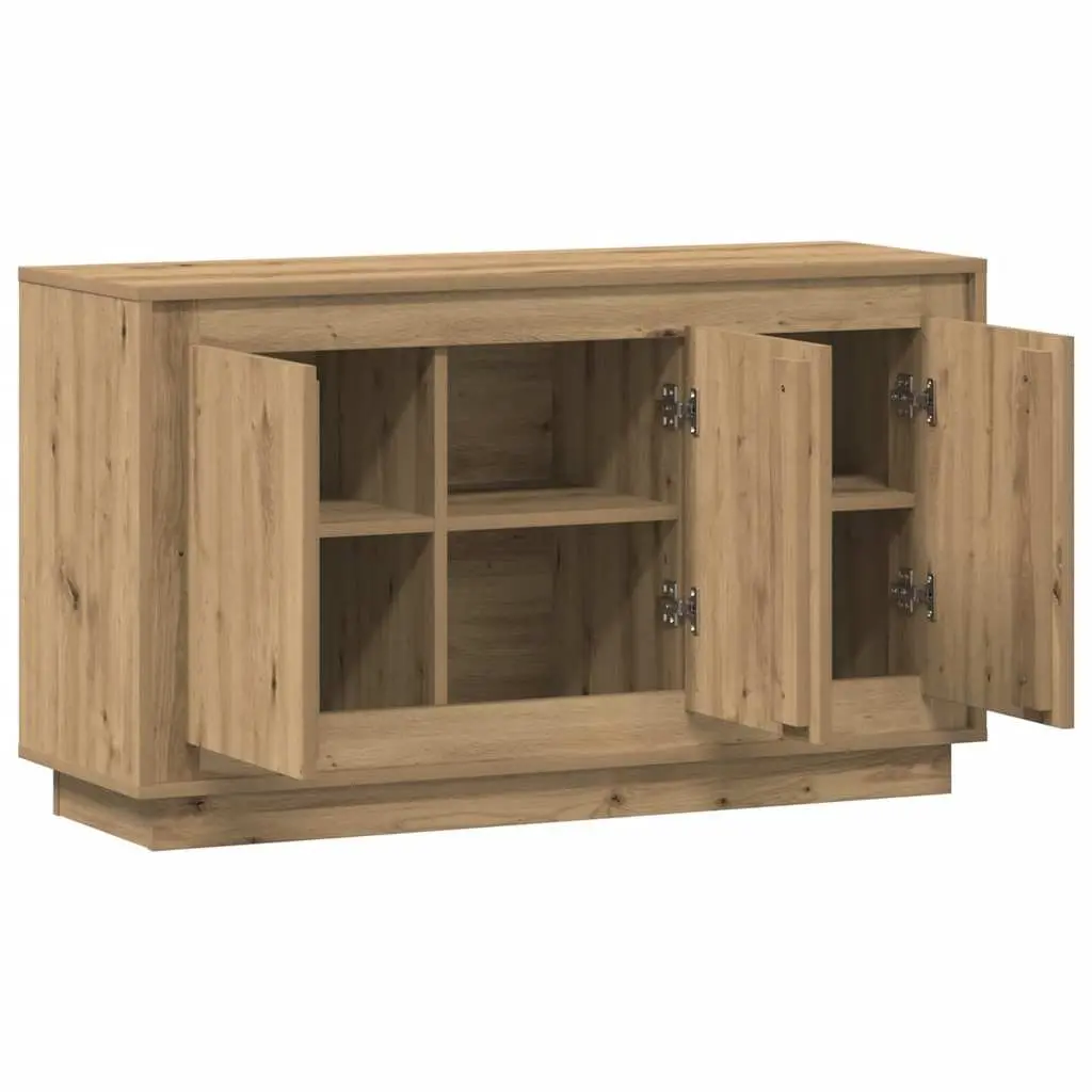 Sideboard Storage Cabinet Brown Engineered Wood 6 Compartments Living Room