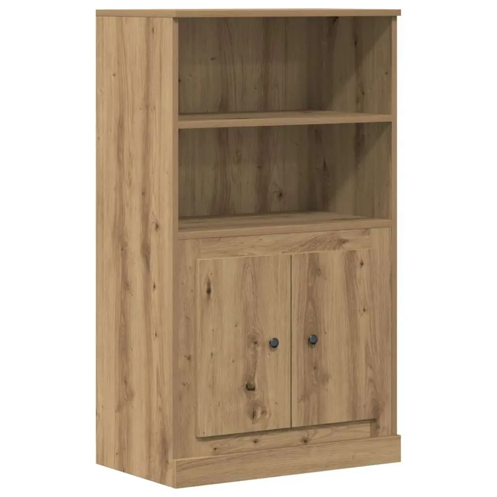 Highboard Storage Cabinet for Interior Use Brown Engineered Wood 60 x 35.5 x 103.5 cm
