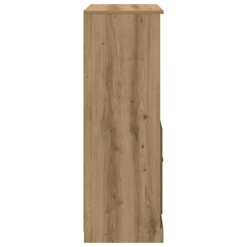 Highboard Storage Cabinet for Interior Use Brown Engineered Wood 60 x 35.5 x 103.5 cm
